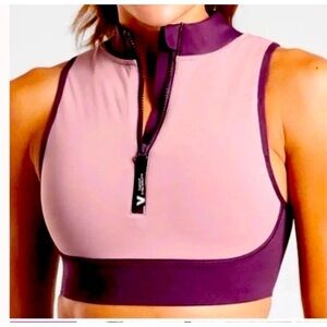 Athleta Performance Sports Bra, Zip front, High Support